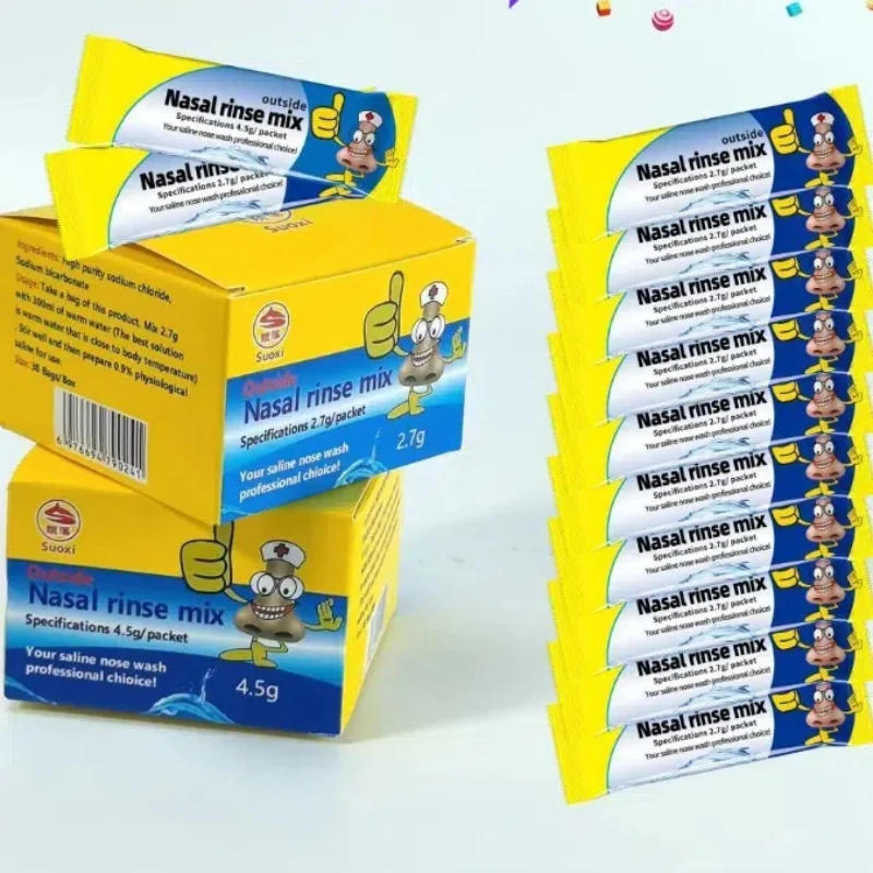 Description Picture 2 of itemJUSTLANG Nasal Washer Salt for Nose Cleaner Avoid Allergic Rhinitis Neti Pot Nasal Irrigator Sinus Rinse Aspirator Nasal