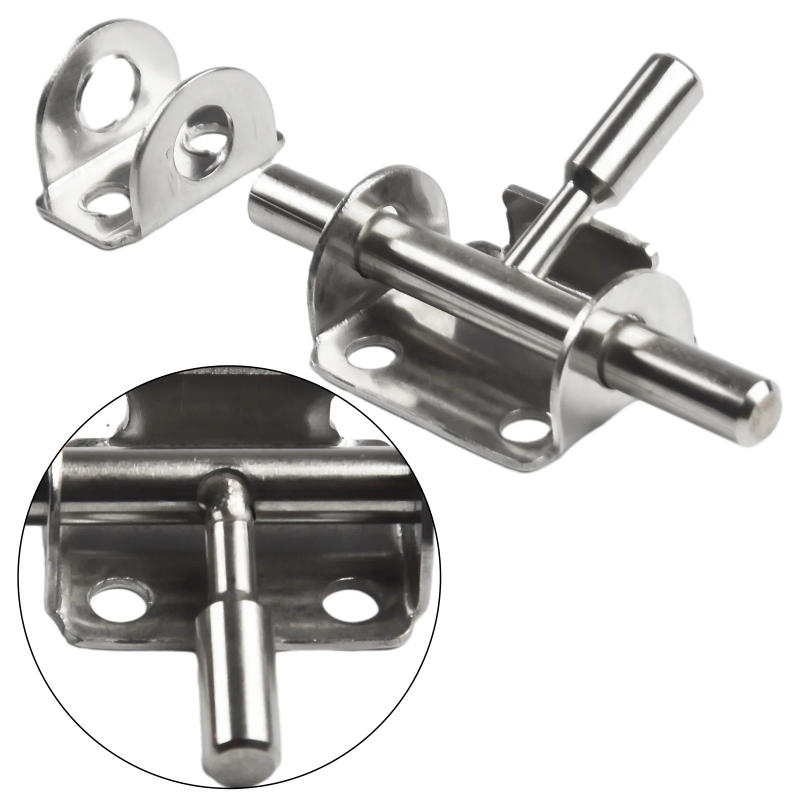 Description Picture 5 of itemStainless Steel Lock Hasp Sliding Bolt Safety Door Latch Hfkglfkglfgk  Fety Toilet Door Lock Hardware Without Screws Anti Theft