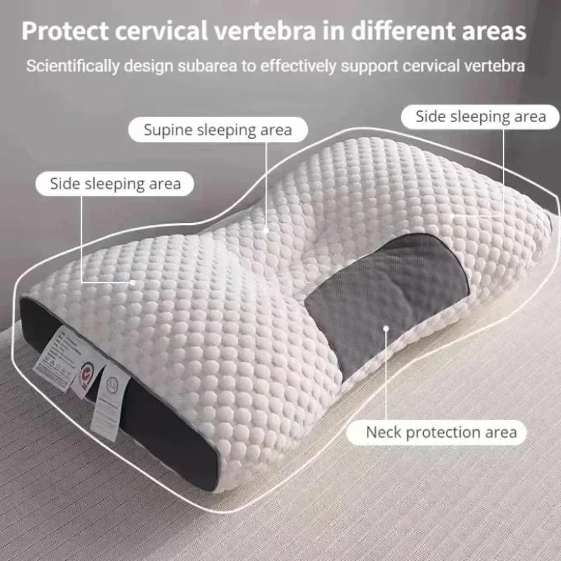 Description Picture 2 of itemCervical Orthopedic Neck Pillow Help Sleep And Protect The Pillow Neck Household Soybean Fiber SPA Massage Pillow For Sleeping