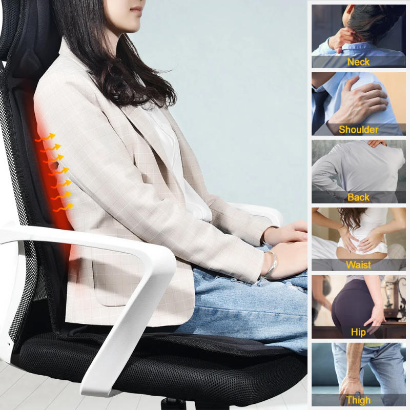 Description Picture 6 of itemCar Home Office Full-Body Massage Cushion Heat 7 Motors Vibrate Mattress Back Neck Mat Chair Massage Relaxation Seat 12V