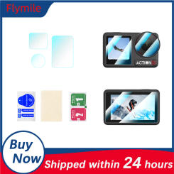 Flymile Tempered Film For DJI Osmo Action 5 Pro Ultra-HD Camera Screen Anti-Scratch Film Action Camera Protective Accessories