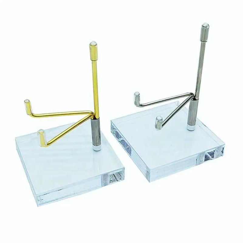 Description Picture 4 of itemMetal Mineral Display Stand With Acrylic Base For Crystal Ball Base Stone Shelf Home Decoration Crafts