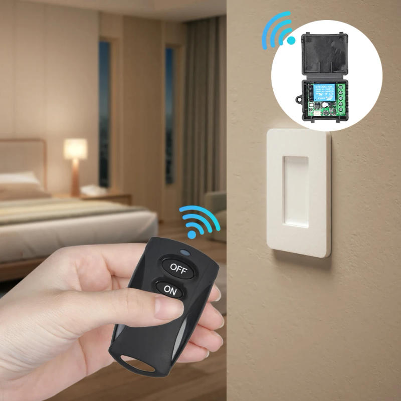 Description Picture 5 of item433MHz Wireless Remote Control Mini Module 1CH DC 12V Relay Receiver Module 10A RF On Off Transmitter for LED Access Door System