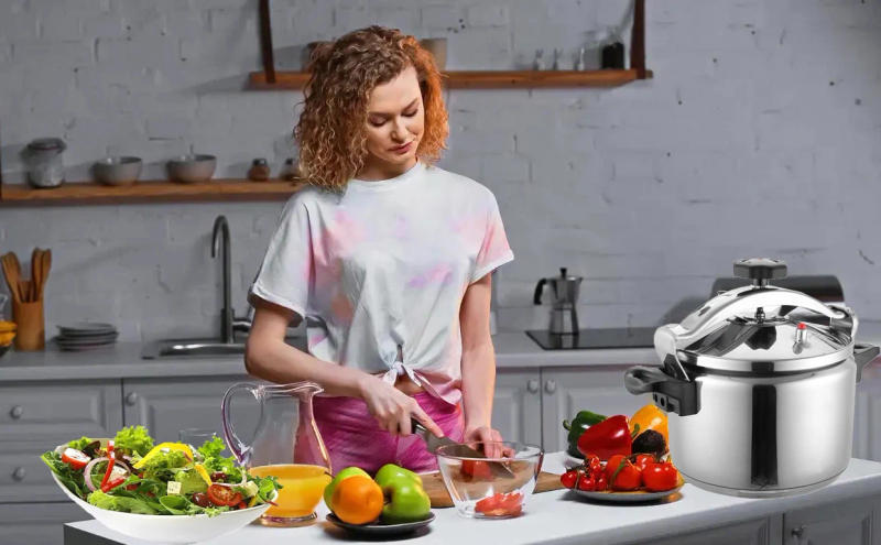 Description Picture 3 of item30 Quart olla de presion grande & stainless steel pressure cooker & large steamer cooking pressure canners,safety lock Explosion