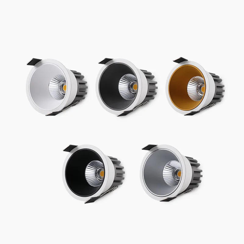 Description Picture 3 of itemDimmable Recessed Led COB Downlight Ceiling Lamp Spotlight Aluminum Light 7W 10W 15W 20W 24W AC85-265V For Indoor Hotal Store