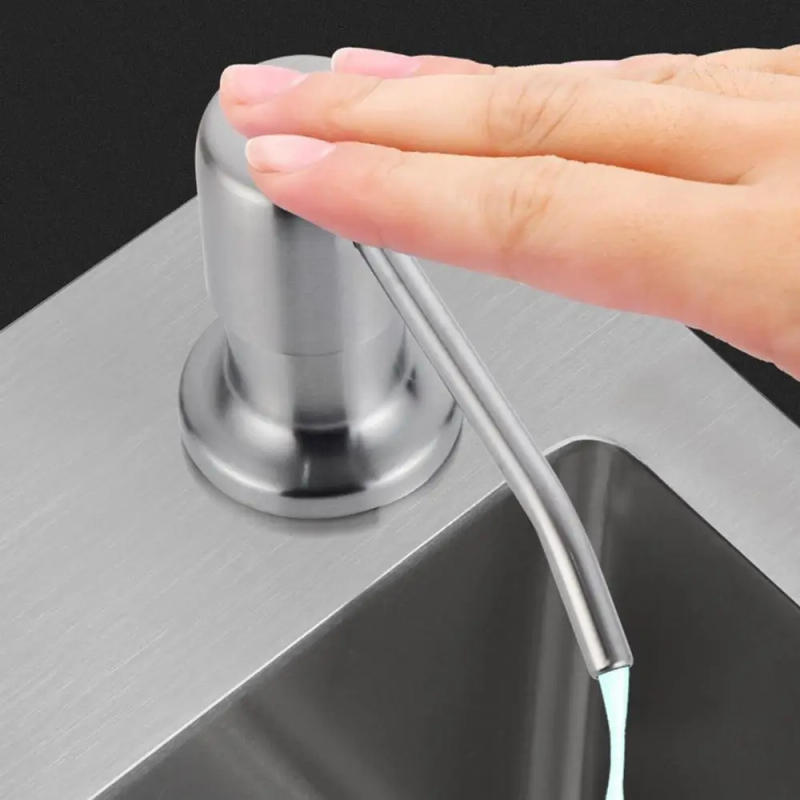 Description Picture 4 of itemStainless Steel Kitchen Sink Soap Dispenser Extension Tube Dish Soap Press Pump Head Extender Multifunctional Sink Supplies