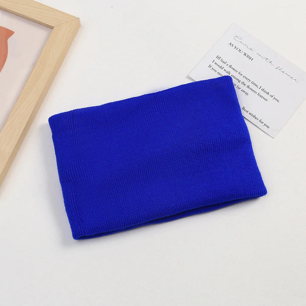 Description Picture 6 of itemKids Adult Neck Scarf Wool Knitted Winter Warm Solid Knitted Simple Baby Girls Neckerchief Women Snood Neckpiece Crochet Muffler