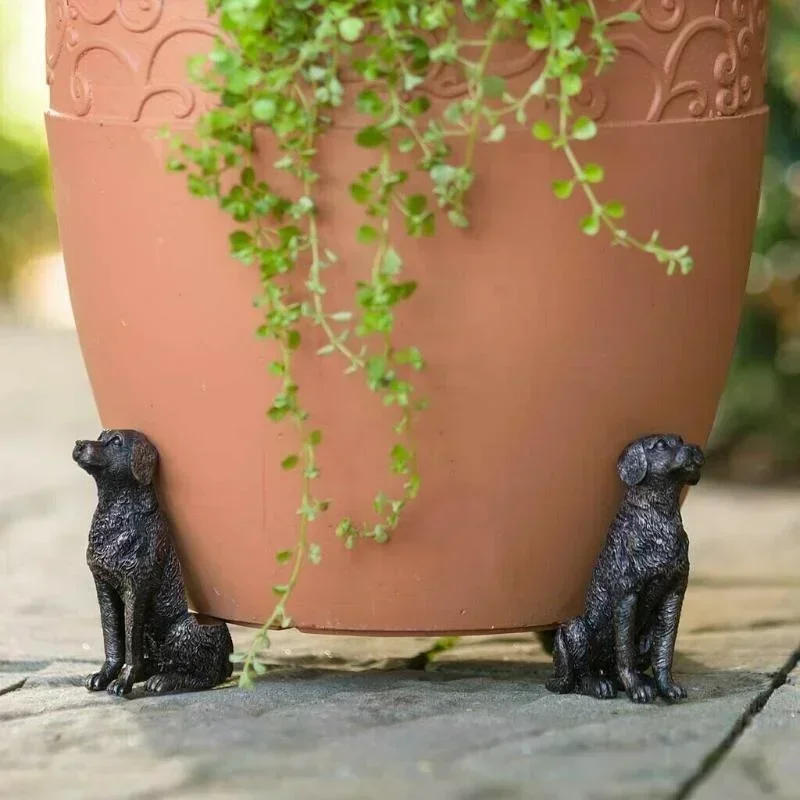 Description Picture 6 of item3Pcs Flower Pot Feet Stand Animal Shape Cat Dog Rabbit Plant Pots Risers Pad Outdoor Garden Resin Pot Foot Plant Bonsai Holders