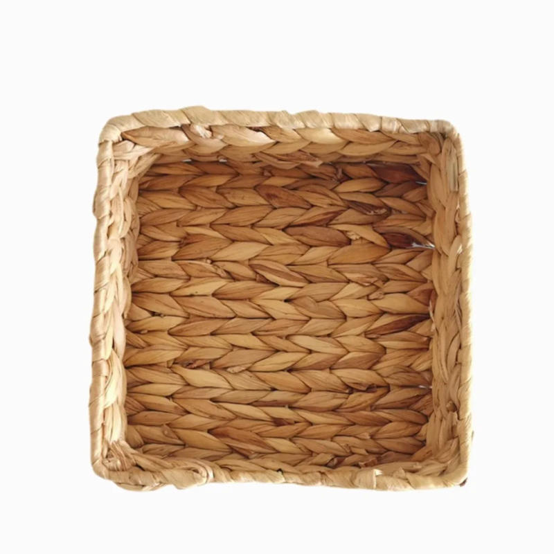 Description Picture 4 of itemNew square woven sundry storage basket straw tissue box bread basket ready-made water gourd grass storage basket