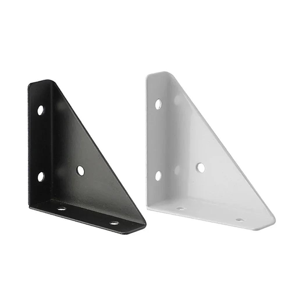 Description Picture 6 of item4PCS Heavy Iron Corner Brackets Right Angle Corner Brackets Angle Connector Shelf Support Furniture Hardware Accessories