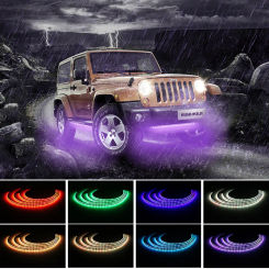 Automotive Colorful Chassis Light APP Decorative Voice Controlled Atmosphere Light 60 * 90 90 * 120 Modified Remote Control