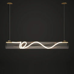 Modern Long Tube Pendant Lights Acrylic Nordic Living Room Dining Table Restaurant Bar Coffee Home Decoration Lighting Fixtures