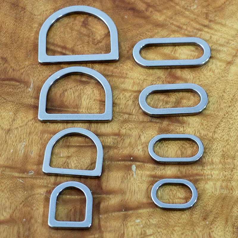 Description Picture 2 of item1 Piece Stainless Steel D Ring Oval Ring Metal Clasp Buckle for Leathercraft Bag Parts Purse Backpack Pet Collar Accessories