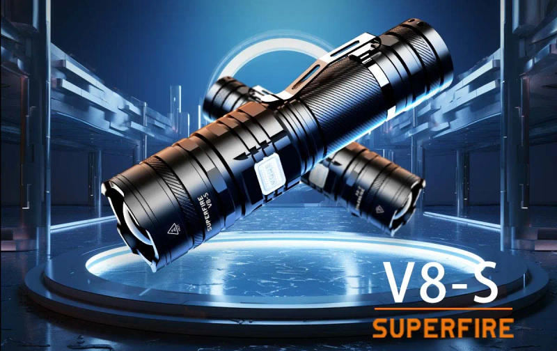 Description Picture 5 of itemLatest SUPERFIRE A20 Powerful EDC Flashlight Waterproof Torch 1700m Spotlight USB Rechargeable 5 Modes Outdoor Lantern