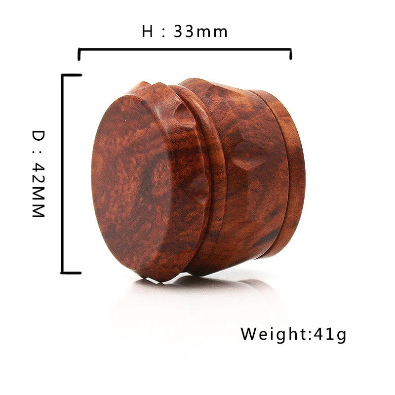 Description Picture 2 of itemResin Herb Grinder Machine 4 Layers Wooden Herb Mills 40mm Tobacco Crusher 1.57 inch Hand Mills Smoke Crucher
