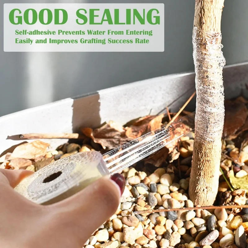 Description Picture 4 of item1PC PE Grafting Tape Film Self-adhesive Garden Tree Plants Seedlings Vine Tomato Grafting Accessories Stretchable 2-10cm Width