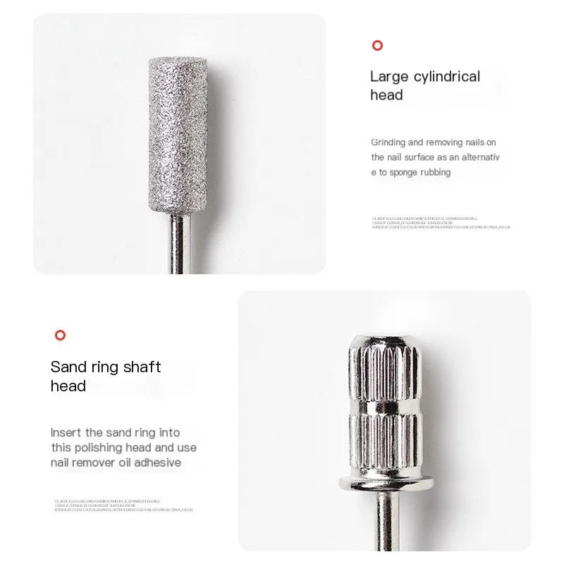 Description Picture 4 of item6pcs Safety Tapered Carbide Nail Drill Bits Sanding Cap Bands For Electric Nail Drill Machine File Removal Acrylic Manicure Tool