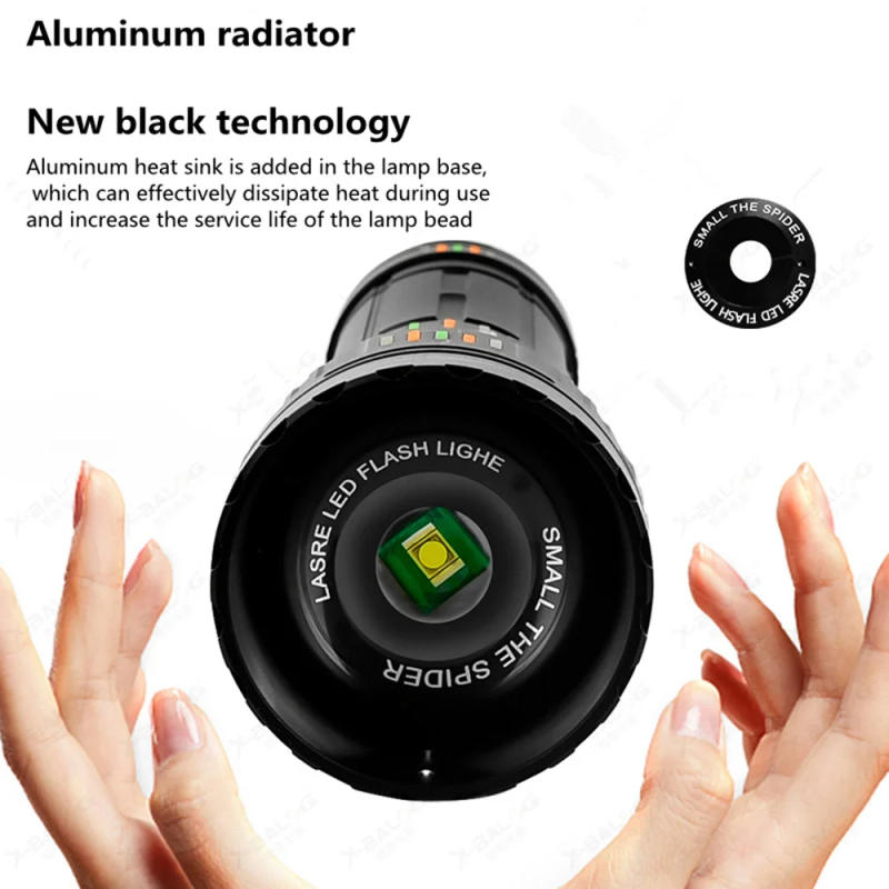 Description Picture 4 of itemNew upgrade GT61 High Power Led Flashlights Super Bright Spotlight Tactical flashlight Zoomable Outdoor Emergency Camping Torch