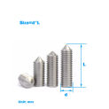 316 Stainless Steel Pointed Set Screw / Pointed  Hex Bolt M3M4M5M6M8M10