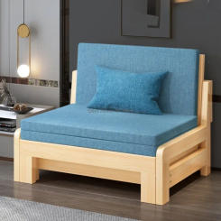 Sofa Bed Wooden Living Room Sofas Foldable Multifunctional Living Room Sofas Lazy Bed Balcony Sofy Do Salonu Home Furniture