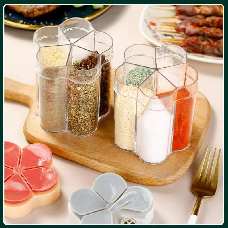 Description Picture 2 of itemSpice Shakers Jar Plastic Container Seasoning Bottle Organizer Outdoor Camping Kitchen Set Tools Home Gadgets Accesorios