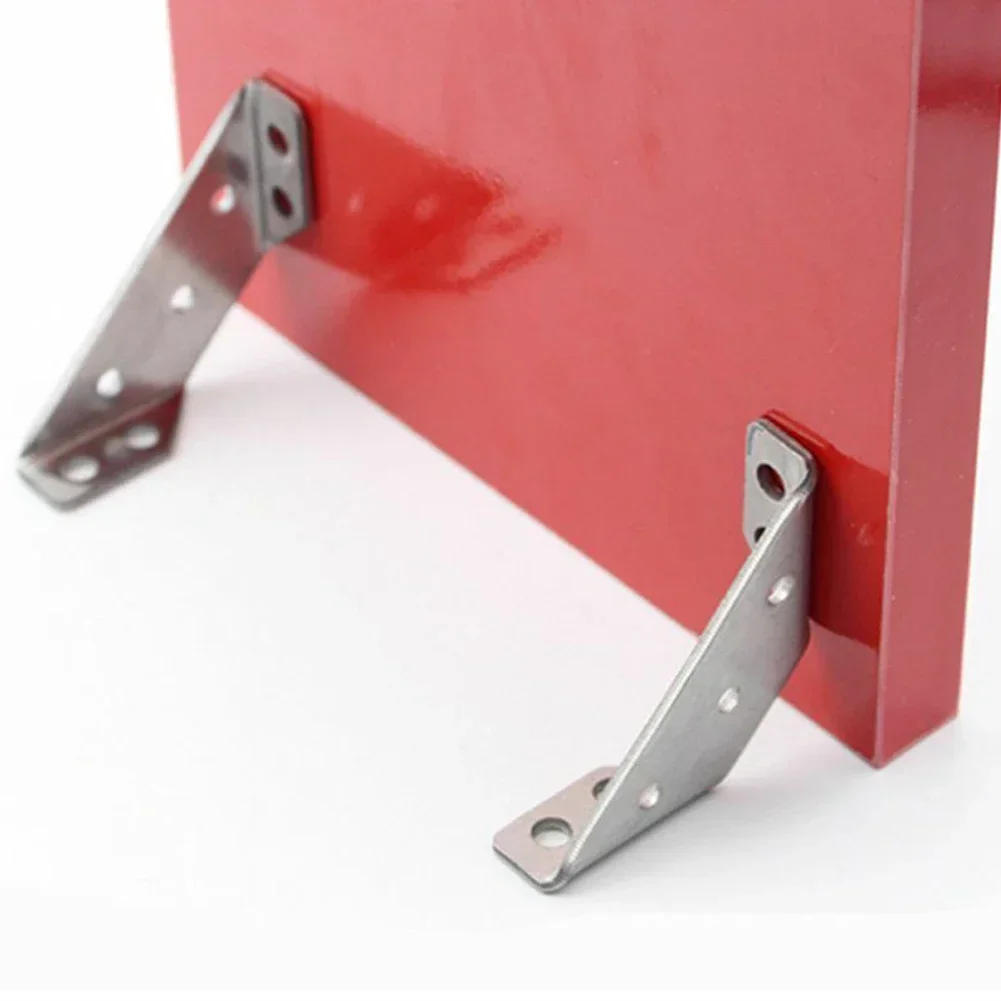 Description Picture 2 of itemStainless Steel Angle Corner Brackets Joint Bracket Fastener Furniture Door Cabinet Screens Wall Corner Stand Furniture Hardware