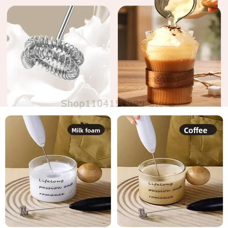 Description Picture 5 of itemWireless Milk Frother Electric Type-C Handheld Blender Stainless Steel Mini Coffee Maker Whisk Mixer for Coffee Cappuccino Cream