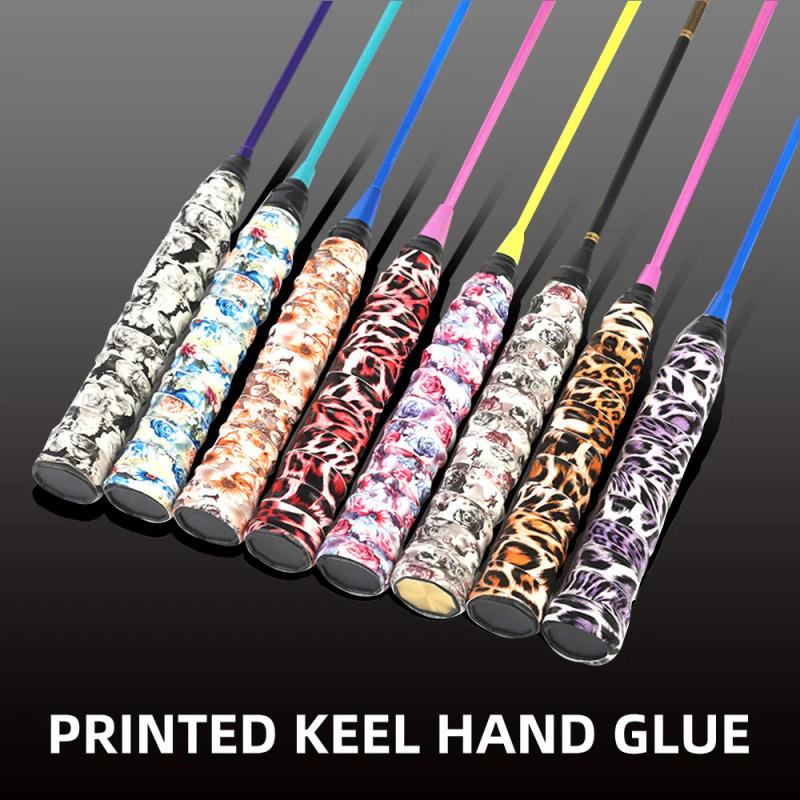 Description Picture 2 of item2023 Sweat Racket Anti-slip Tape Handle Grip Tennis Badminton Camouflage Wrapping Skidproof Sweat Band Badminton Accessories
