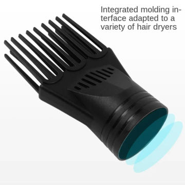 5cm Hair Nozzle Dryer Air Blow Collecting Wind Nozzle Comb Hair Diffuser Dryer Comb Heat Insulating Material for Salon Home Use