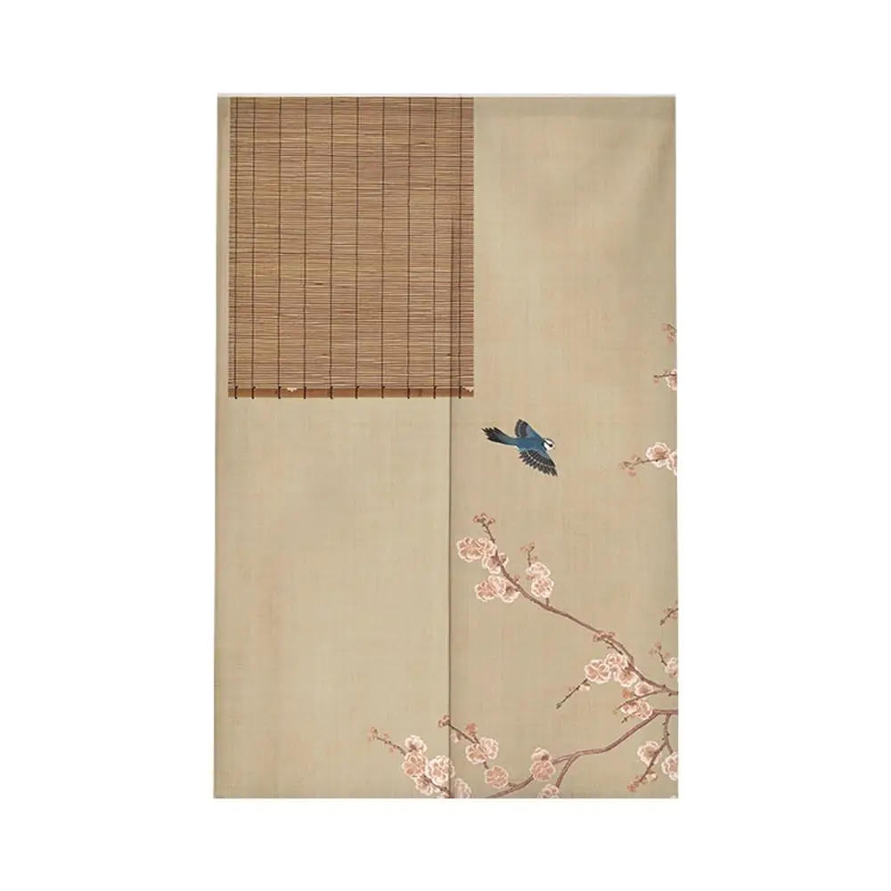 Description Picture 5 of itemBamboo mat Japanese Noren Doorway Curtain Cotton Linen Chinese Style Door Curtain Window Treatment Tapestry Shading Decorative