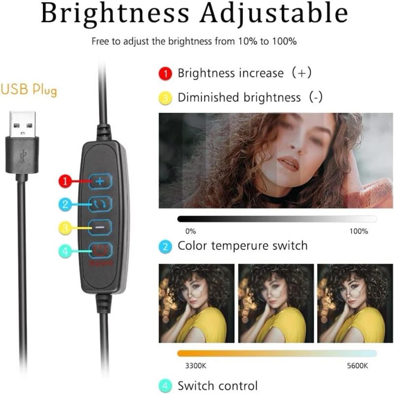 Description Picture 4 of itemPhoto Studio 8-inch Led Fill Light Video Fill Lamp Panel Photography Lighting for Live Streaming With 4 Colors RGB Filter