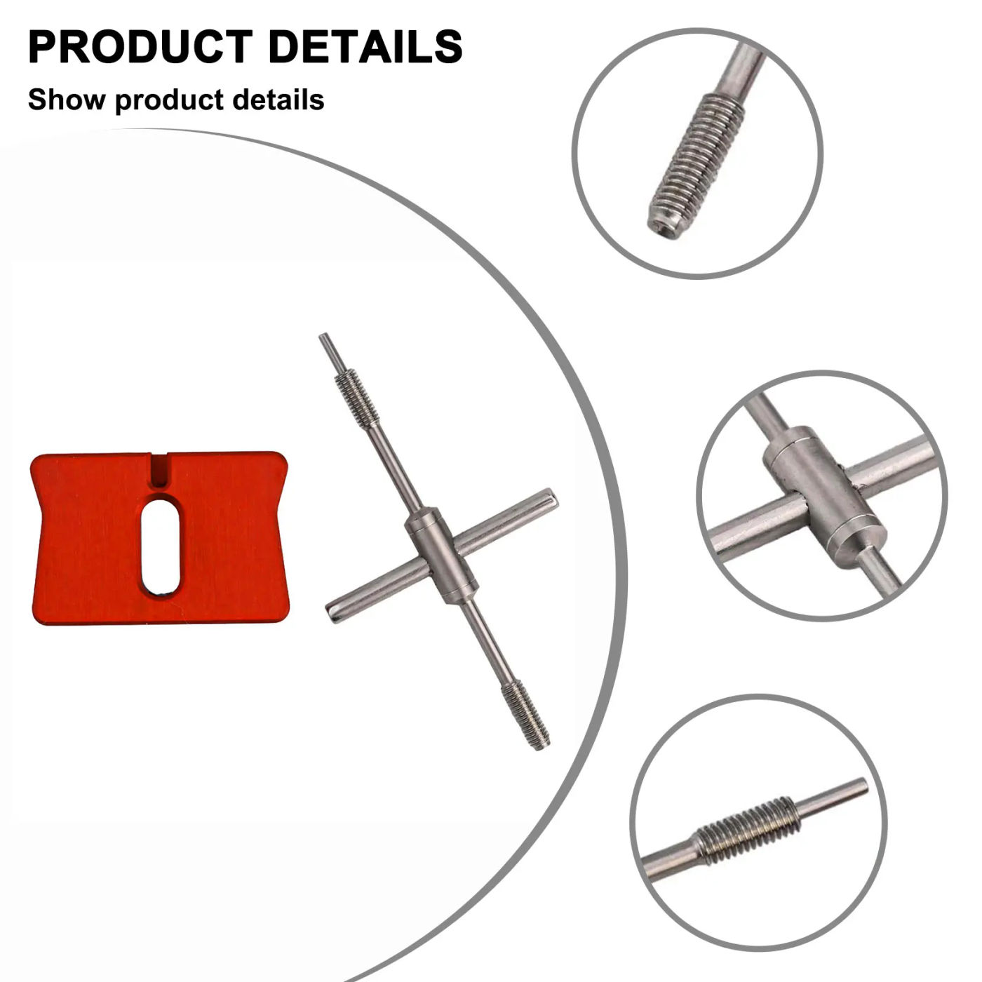 Description Picture 2 of itemPin Remover Tool Metal Fishing Reel Bearing Pin Remover Lightweight Portable Baitcasting Maintenance Fishing Modification Tools