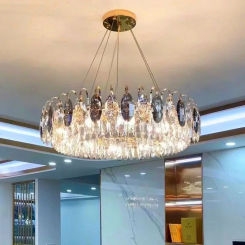 Modern luxury crystal chandelier hanging chandelier for living room restaurant crystal chandeliers room decor pendant lights
