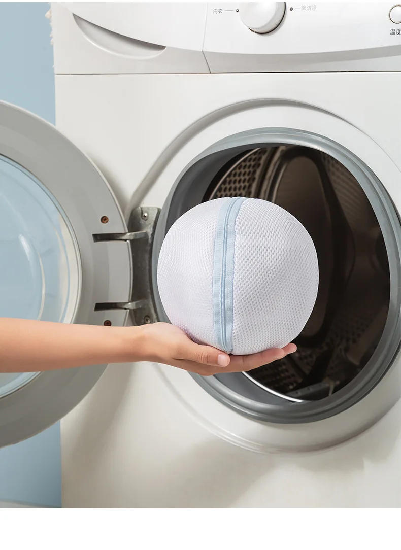 Description Picture 4 of itemFolding Laundry Bag Bra Washing Bag Washing Machine Anti-deformation Bra Storage Bags Underwear Protective Zipper Laundry Bag