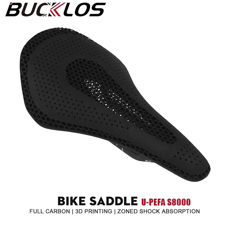 Description Picture 2 of itemBUCKLOS Bicycle Saddle 143MM 155mm 3d Printed Saddle Carbon Fiber Racing Bike Seat Cushion 3D Road MTB Triathlon Seat Nylon