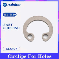 DIN472 GB893 304 Stainless Steel C-type Elastic Ring Circlip Snap Retaining Washer M8-M75