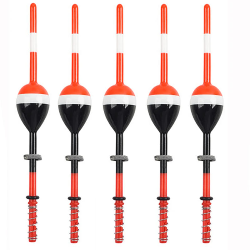 Description Picture 2 of item5Pcs Balsa Fishing Floats Bobbers Slip bobbers Rig for Crappie Panfish Spring Fishing floating Buoys Fixed bobber fishing tackle