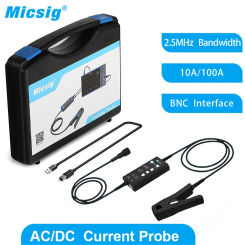 Micsig CP2100A CP2100B AC/DC Current Probes 2.5MHz 10A/100A Maximum Measurable Current 100Apk 70.7Arms (DC+ACpk)