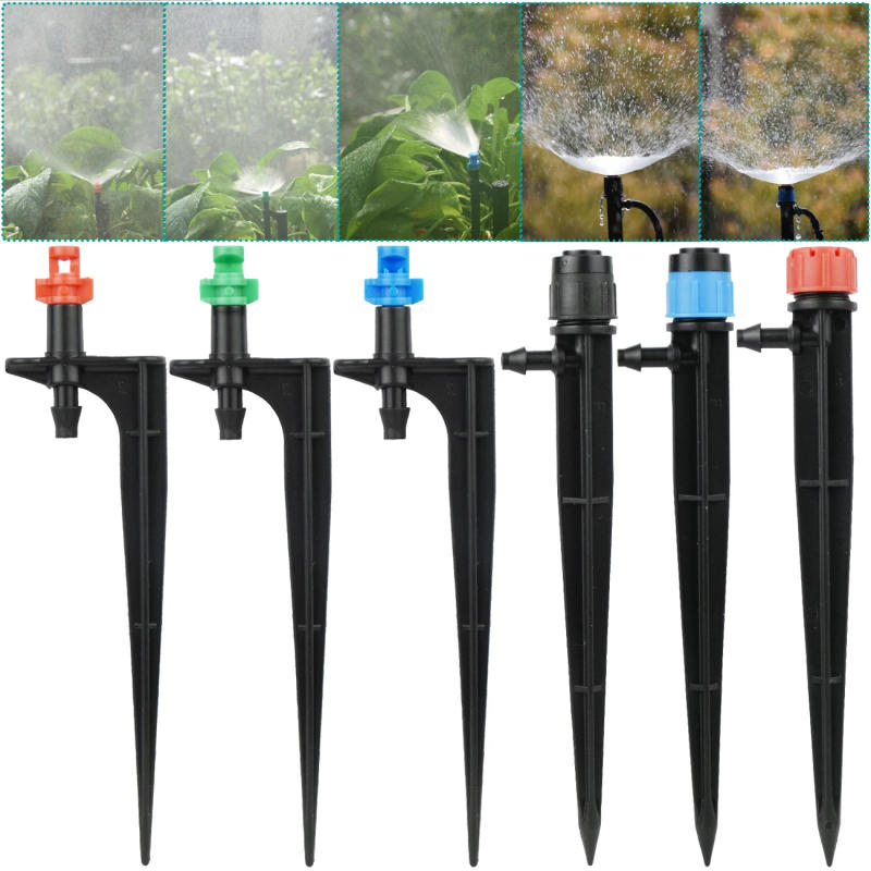 Description Picture 2 of itemKESLA 15PCS Garden Watering Drip Irrigation Sprinkler Misting Nozzle on Stake Dripper Inserting ground fit 4/7mm Hose Greenhouse