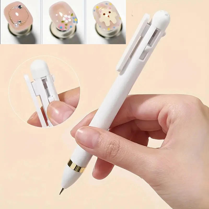 Description Picture 5 of item4 in 1 Nail Art Dotting Tools Nail Dotting Pen Ballpoint Pen Design Nail Tools Manicure Tip Dot Paint Manicure Dotting Tools