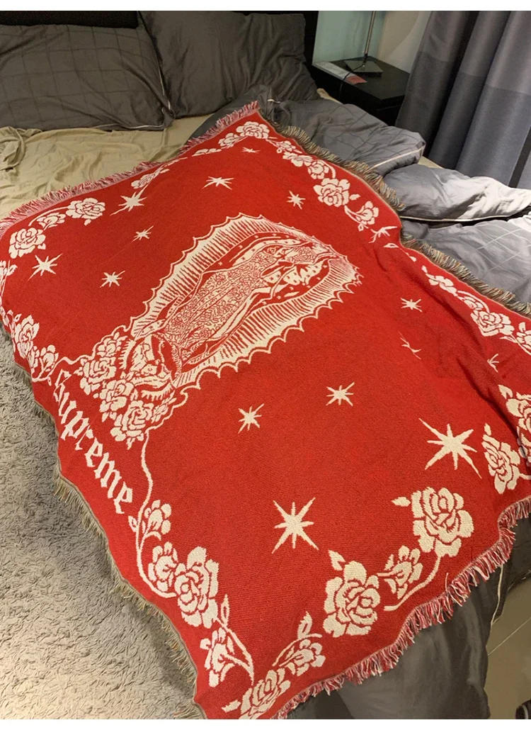 Description Picture 4 of itemAmerican Maria's Virgin Mary Tapestry, Street Trend Blanket, Camping Blanket, Sofa Ornaments, Premium Quality Brand