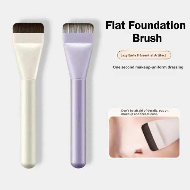 Description Picture 5 of itemUltra Thin Liquid Flat Foundation Brush Lightweight Makeup Tools Soft Bristles Skin-friendly Non-irritating Makeup Brushes