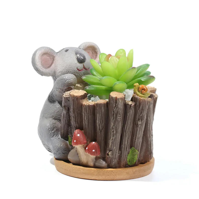 Description Picture 6 of item1PC Simple Bamboo Wood Tray Round Square Hexagon Flowerpot Base Planters Pot Stander Succulents Bonsai Holder Home Decor