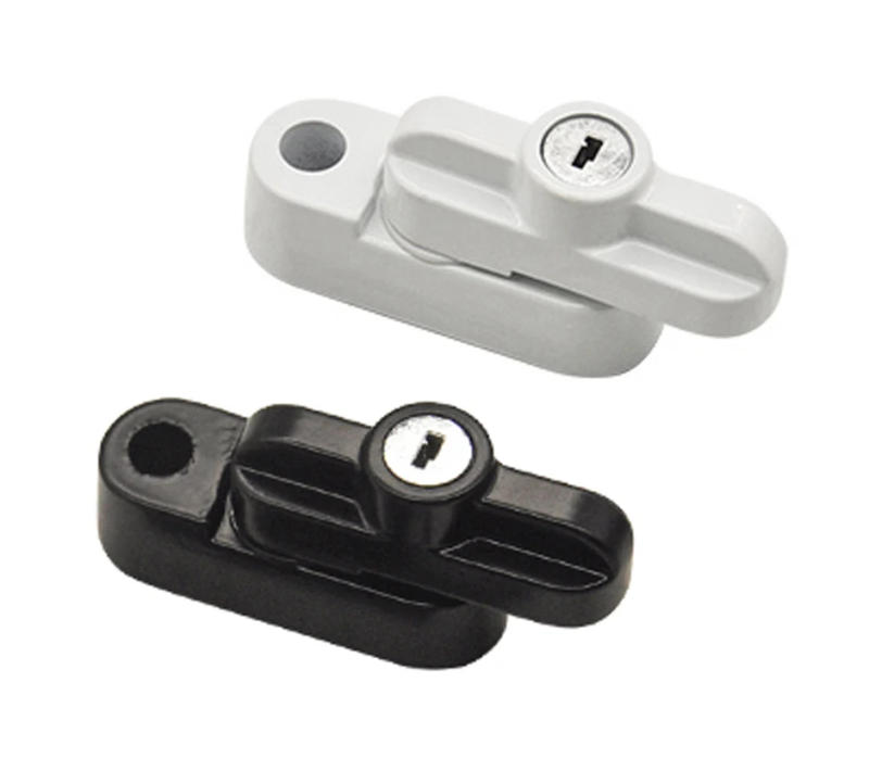 Description Picture 4 of item2PCS Plastic Steel Casement Door And Window T-shaped Lock Anti-Theft Lock Buckle Casement Window Lock With Key Window Hardware