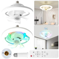 Ceiling Fan with Light and Remote Silent Ceiling Fan for Kitchen Bedroom Basement Dining Living Room