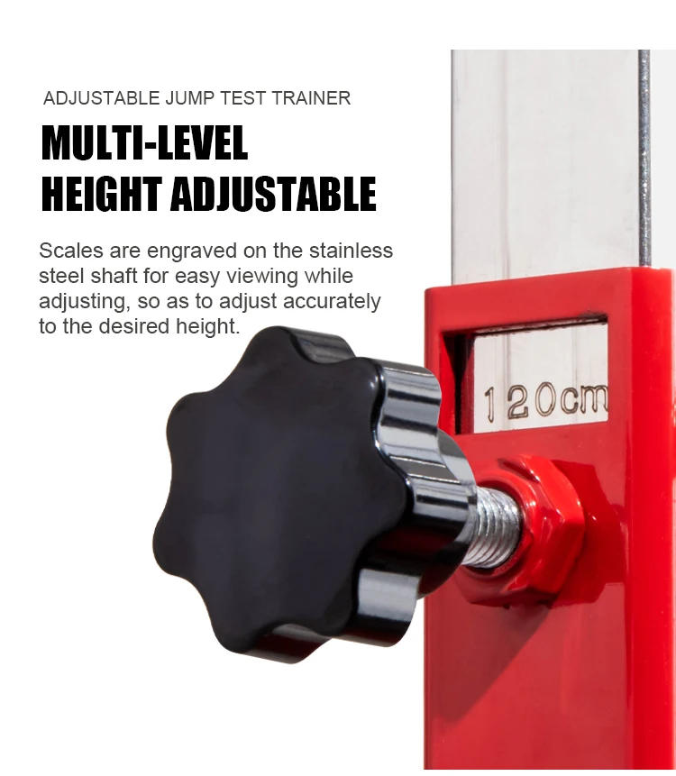 Description Picture 6 of itemSkyboard Touch Cards Height Adjustable Basketball Training Vertical Jump Pole Jump Test Measurement Equipment