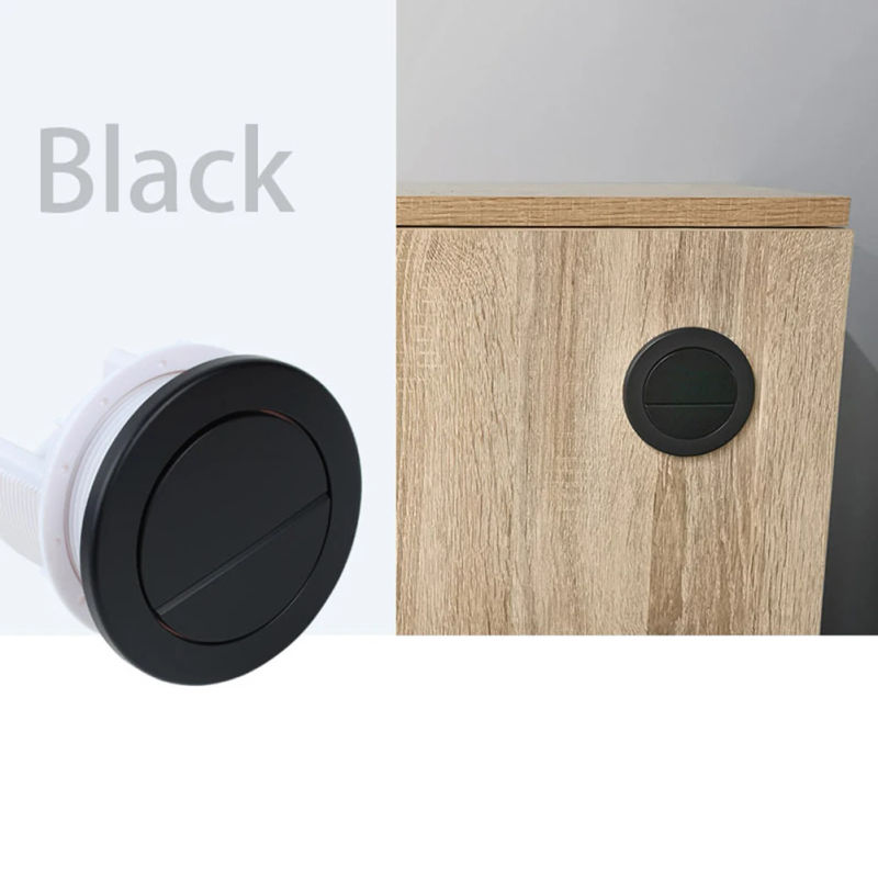 Description Picture 5 of itemBlack Twin Hose Toilet Push Button Dual Flush Air Type Pneumatic Flush Switch Home Improvement Bathroom Fixture