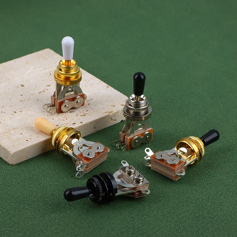 Description Picture 2 of item1Pc 3 Way Short Straight Guitar Toggle Switch Pickup Selector With Brass Hat For Electric Guitars Pickups Switch Control Parts
