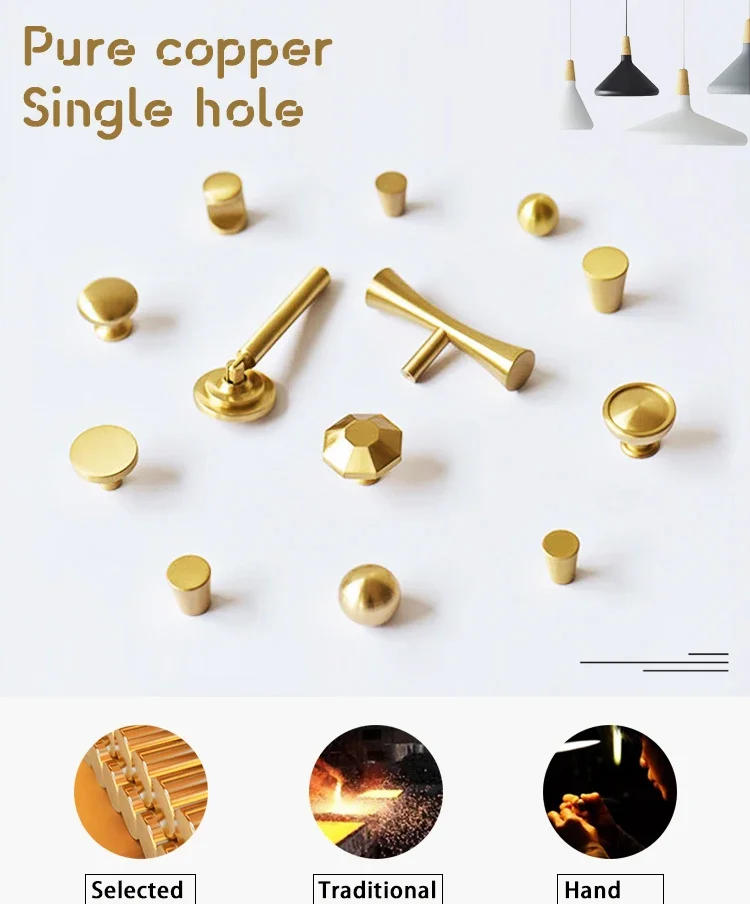 Description Picture 2 of itemKitchen Door Handles and Knobs Round Brass Dresser Knob Drawer Handle Cabinet Door Handle Antique Antique Kitchen Hardware Knob