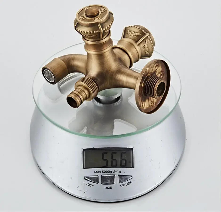 Description Picture 5 of itemAntique Brass Bidet Faucet Wall Mounted Carved Bathroom Shower Toilet Washing machine Cold Water with Hand shower Bracket